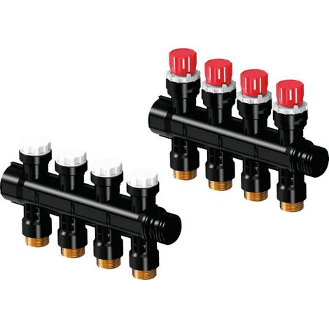 Uponor Vario PLUS Collecteur avec vanne LS 4X 3/4 Euro, 1030581
