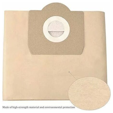 Staubsaugerbeutel für Kärcher 6.959-130.0 WD3 WD3P MV3 Ersatz-Papierfilterbeutel für Nass- und Trockensauger, Kärcher WD3 Premium Zubehör Ersatzteile (5er-Pack) (1/5)