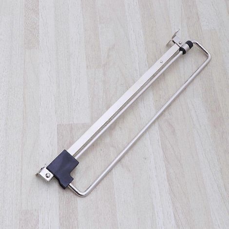 Ausziehbare Kleiderstange aus Edelstahl, Handtuchhalter, Kleiderstange (vereinfachtes Modell, silber, 350 mm)