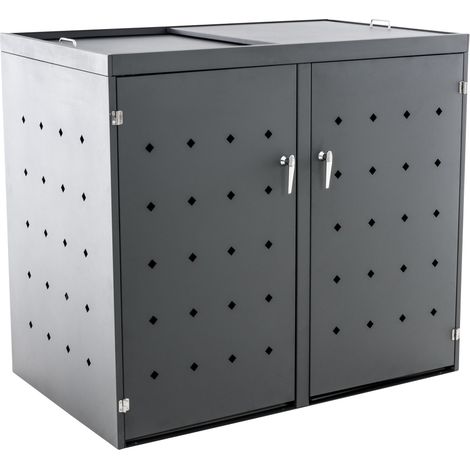 Mülltonnenverkleidung Nelli 132x80x116 cm anthrazit (1/5)