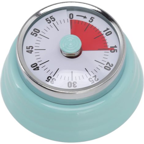 Runder Magnettimer, 60 Minuten, visueller Countdown, ideal für Lehrer, Klassenzimmer, Hausaufgaben, Lesen, Erwachsene, Küchen, Büros und Fitnessstudios. Hellgrün. (1/5)