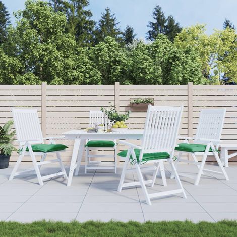 Cuscini per Sedia 4 pz Verdi 50x50x7 cm Tessuto Oxford vidaXL (1/5)