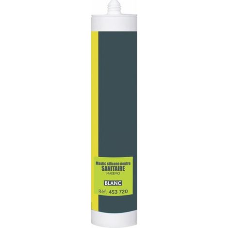 Mastic sanitaire silicone neutre Makemo P-Pro translucide 300ml - carton de 24