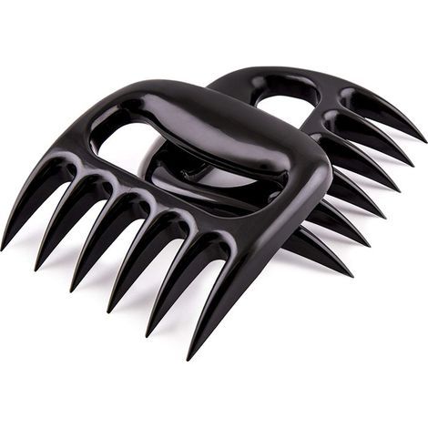 Fourchette à viande pour barbecue, 2 pièces, fourchette à nourriture, griffe d'ours, diviseur de viande, chauffage Anti-brûlure, Gadgets de cuisine (1/5)