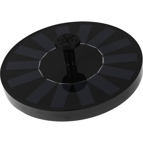 Fontaine Solaire De Jardin avec Pompe Flottante Éclairage RGB Têtes Réglables pour Bassins Piscines Et Bain Oiseaux Extérieur (1/5)