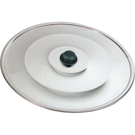 Coperchio in alluminio per caldare diametro 36 cm con pomolo resistente (1/2)