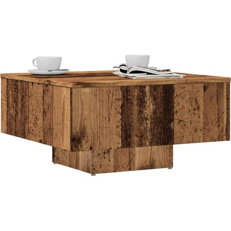 Couchtisch Altholz-Optik 60x60x31,5 cm Holzwerkstoff