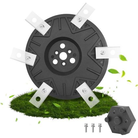 Disque de lame compatible pour Worx Landroid. M500 M700 WR167E WR141E M600. disque renforcé en fibre verre. tondeuse robot professionnel avec vis (sans lame) - (1/5)