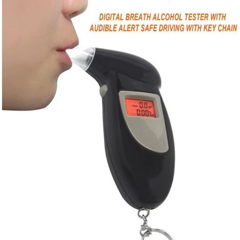 Éthylotest Électronique Alcootest Numérique Testeur d'alcool Haleine Alcohol Analyzer Testeur Trousseau Portable (1/4)