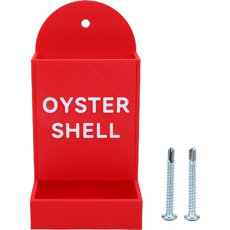 Distributeur de Nourriture pour Poules Mini Mangeoire à Gravité Anti-Gaspillage en Plastique Rouge 9x17.5cm (1/5)