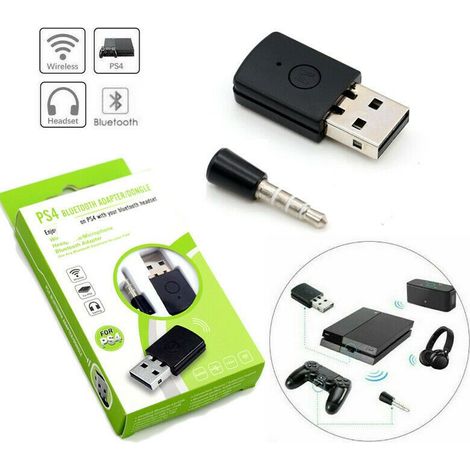 Adaptador USB Receptor Inalámbrico Bluetooth 4.0 Dongle para PS4 Micrófono de Auriculares (1/5)