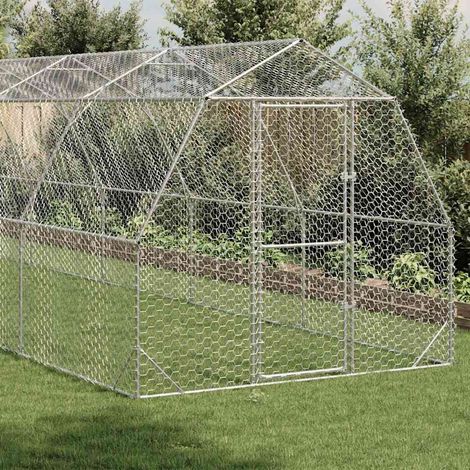 Maison Exclusive - Hühnerstall 2,5x12x2,25 m Verzinkter Stahl