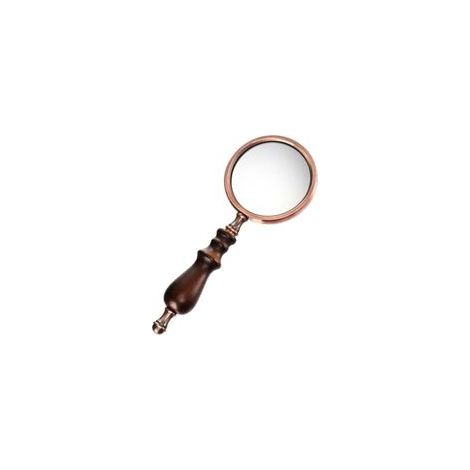 10X poignée en bois détachable de poche loupe d'inspection de lecture loupe en alliage de zinc grossissement élevé pour les personnes âgées dégénérescence maculaire