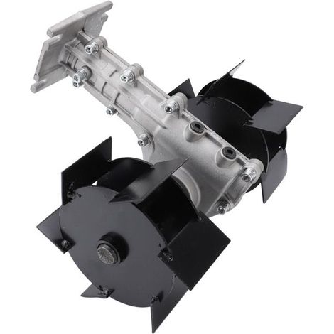 BelleRise - Rouleau aérateur 7 cm – Roue de tonte multifonction avec lames acier – Pour tondeuse et travail du sol – 26×9 mm (1/5)
