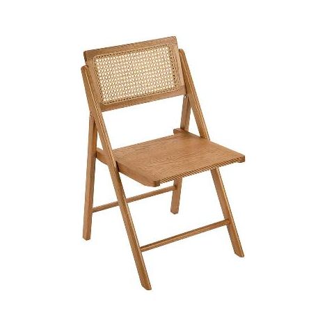 ANDREA HOUSE MU24168 Silla Roble Plegable 46,5X50X80Cm - ref: MU24168