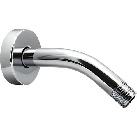 Pommeau de douche extensible de 15 cm, compatible avec les pommeaux de douche fixes de salle de bain, en acier inoxydable massif chromé.