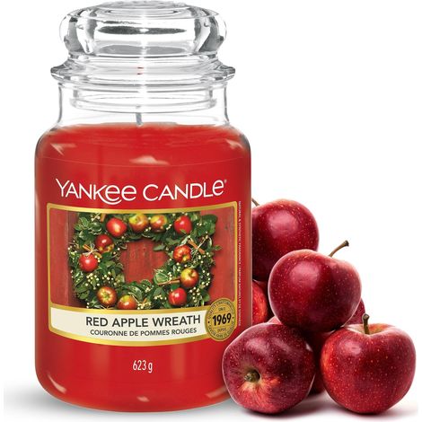 Yankee Candle Candela profumata in giara grande Red Apple Wreath Durata Fino a 150 Ore regalo perfetto per le donn (1/4)