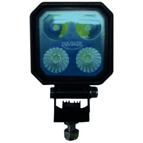 Phare de travail LED 1000 lumens – Éclairage bleu IP69K pour environnements humides – Tension 10/30V – Longueur faisceau 110m