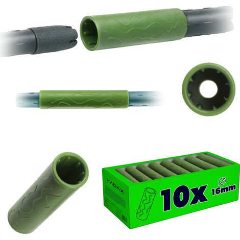 Poste de acoplamiento, 16 mm de diámetro, paquete de 10 unidades, material plástico, resistente a la intemperie, fácil montaje. (1/5)