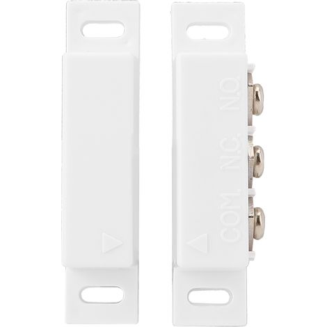Contact magnétique pour porte et fenêtre filaire, alarme de sécurité antivol pour magasin, garage, boutique - système de détection fiable. (1/5)