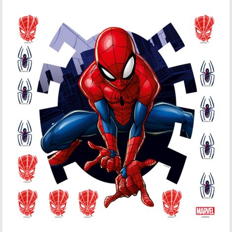 Sticker - Spider-Man Marvel prêt au combat - 30x30 cm (1/3)