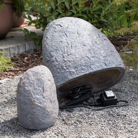 Köhko® Pierre décorative cache Large 15002 S pour transformateur et électronique de jardin (1/3)