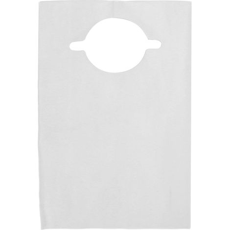 Tabliers jetables 4060cm, 100 pièces, imperméables et résistants aux taches, pour restaurants, salons de beauté, dentistes et soins aux personnes âgées, blancs. (1/5)