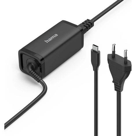 Hama 00200023 adaptador e inversor de corriente Interior 65 W Negro (1/5)