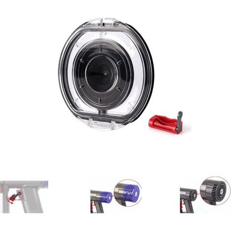Replacement lid for Dyson V6 DC58 DC59 DC61 DC62 DC72 DC74 Dustbin. Floor flap. SV03 SV07 SV09 Replacement lid with ring seal. (1/4)
