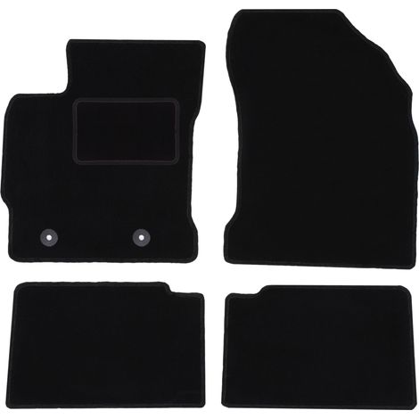 Tapis en velours noir pour Toyota Auris II berline, break (2012-2018) (1/5)