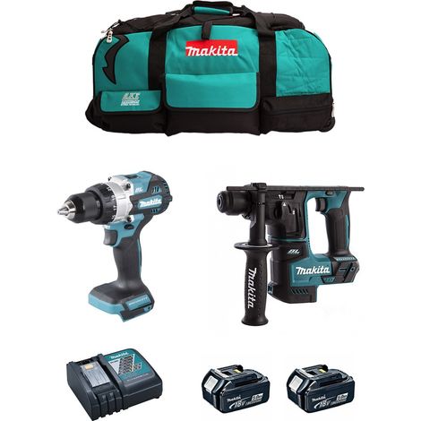 MAKITA Kit MK216 (DHP486 + DHR171 + 2 x 5,0 Ah + DC18RC + LXT600) (1/5)