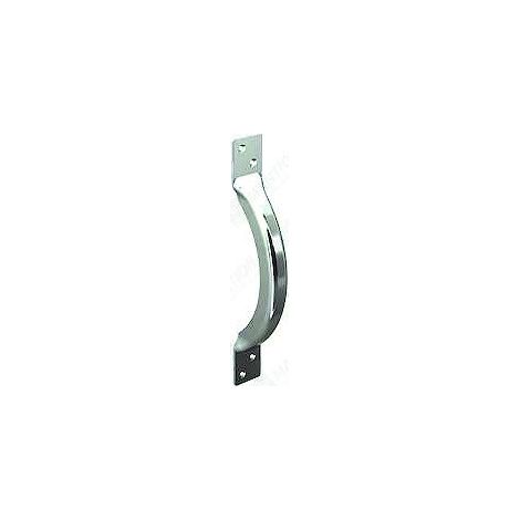 Mantion – Poignée à pattes 1298 – Acier embouti zingué – Longueur 245 mm – Entraxe 195 mm – Résistante à la corrosion