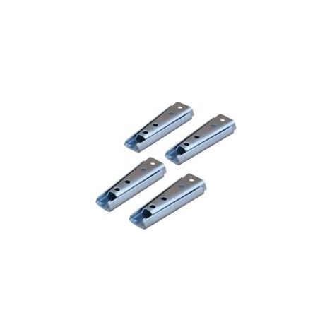 Juego de 4 pares de soportes de pared para cabeceros, conectores para muebles colgantes, conectores metálicos segmentados para sofás y camas - Crezuo (1/4)