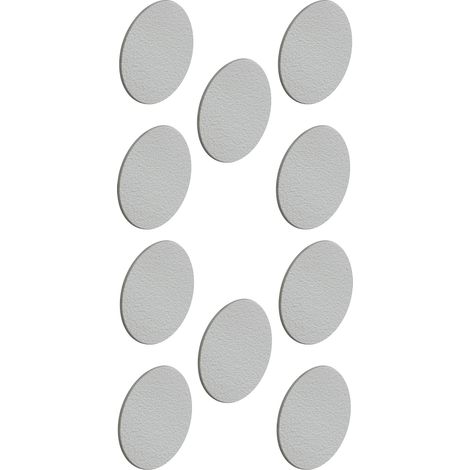 10x Cache vis adhésif Autocollant 18mm Noir Blanc Gris Bois chêne pin hêtre Capuchon Trou Meuble Table Chaise (Gris) (1/2)