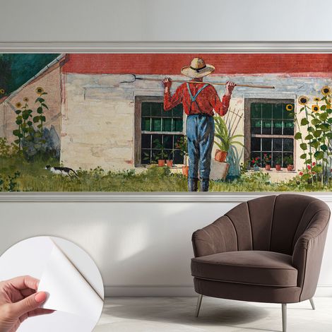 Fotomurale adesivo stickers - per camera da letto - per corridoio - decorazione casa moderna Scena di campagna 250x104 cm (1/5)