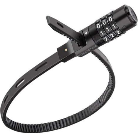 Antivol de vélo,Antivol pour Casque Vélo Moto Portable,Verrouillage à Vélo Antivol,Serrure de vélo portable,avec Code à 3 chiffres,pour Vélo Tricycle Scooter (1/4)