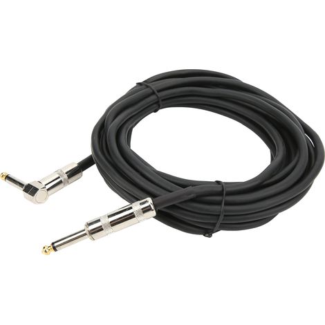 Câble guitare Jack 6,35mm angle droit vers droit, cordon audio ampli pour scène pro, 20 pièces (1/5)