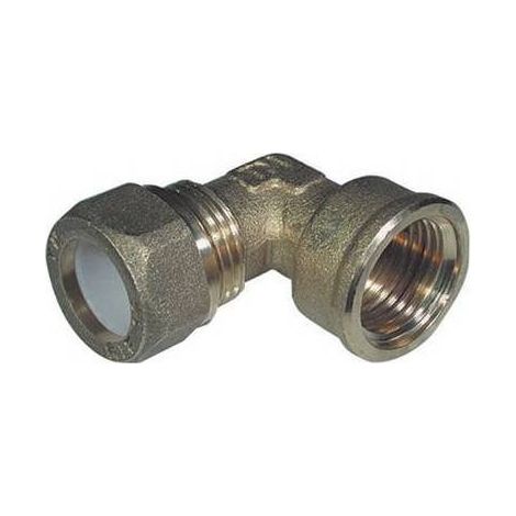 COUDE FEMELLE POUR CUIVRE AVEC OGIVE EN TÉFLON TIEMME Dimensions : 1/2 x 18R