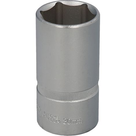 Llave Vaso 1/2" Hexagonal Larga 30 mm. Perfil de 6 caras (1/5)