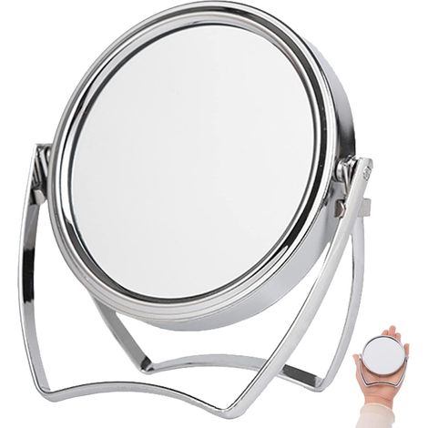 Petit miroir de table argenté (1/5)