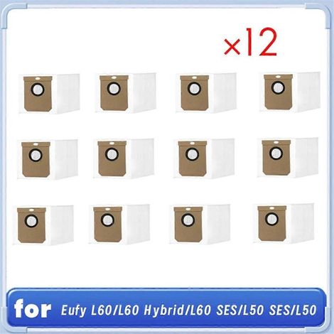 Pack of 12 dust bags for L60/L60 Hybrid/L60/L50/L50 Ultra self-emptying robot vacuum cleaners - Accessories - AquaForge (1/3)