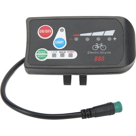 Compteur vélo électrique ABS étanche léger, écran digital 5 fonctions, connecteur étanche, 51g, affichage pour E-bike (1/5)