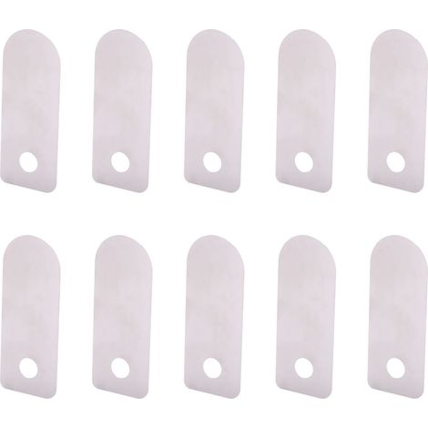 10 Stück Ventilplatten für leise, ölfreie Luftkompressoren, Aluminium-Zubehör, Ersatzteile (kurze Ventilplatte 13x33mm) (1/5)