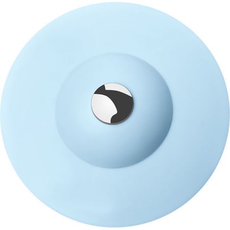 Durchmesser 10 cm, (Blau) 1 Stück, Silikon-Abflussstopfen, Badewannenabdeckung, Abflussstopfen-Reinigungswerkzeug (1/5)