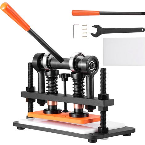 Machine à Découper du Cuir 260 x 120 mm Capacité 1,5 T Presse de Découpe Manuelle Course Réglable 12 mm Perforatrice Manuelle pour Cuir Papier Mousse Plastique Caoutchouc Différents Matériaux (1/5)