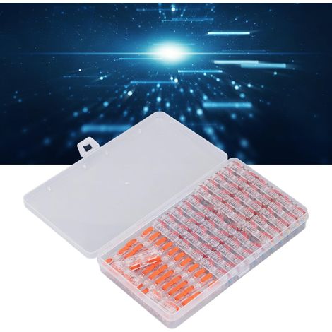 Ensemble de 55 mini borniers à connexion rapide pour luminaires, connecteurs de fils, écrous à levier, connecteurs de fils, connecteurs de fils en ligne, connecteurs électriques, bornes d'accouplement (1/5)