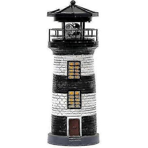 Phare solaire Luxora à LED, tour de balisage rotative pour jardin (1/5)
