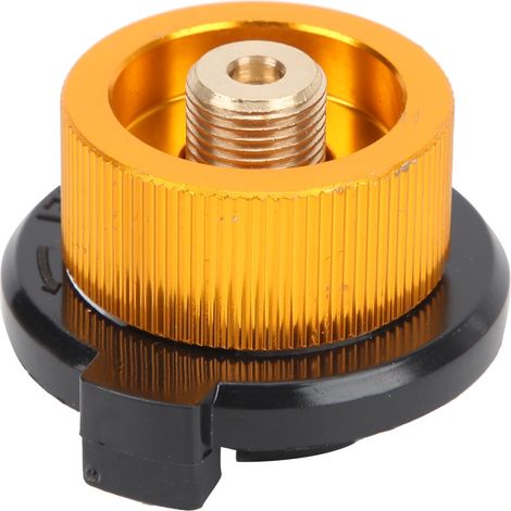 Adaptateur de réchaud de camping pour bouteille de gaz longue, convertisseur de valve Lindal vers sortie standard (1/5)