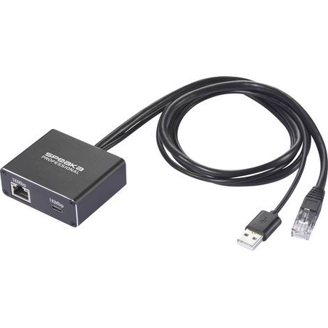 SpeaKa Professional SP-GNS-200 Adattatore di rete/HUB 1 GBit/s USB-C®, RJ45 (1/5)
