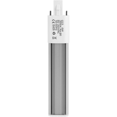 6-W-LED-Röhre mit 2-Pin-G23-Sockel, warmweiß, kompakte horizontale Einbauleuchte, 2700-K-Glühbirne, Ersatzbeleuchtung (1/5)